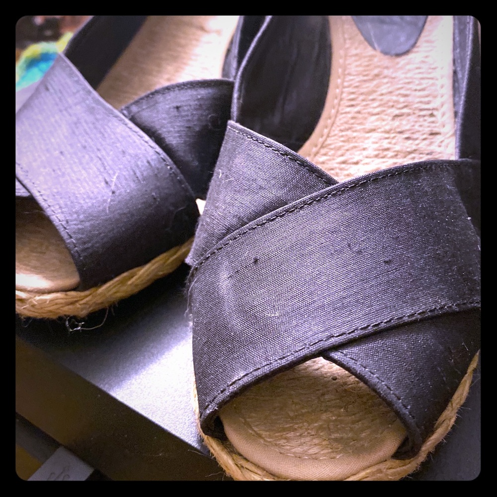 Lauren by Ralph Lauren Wedges, Black cream